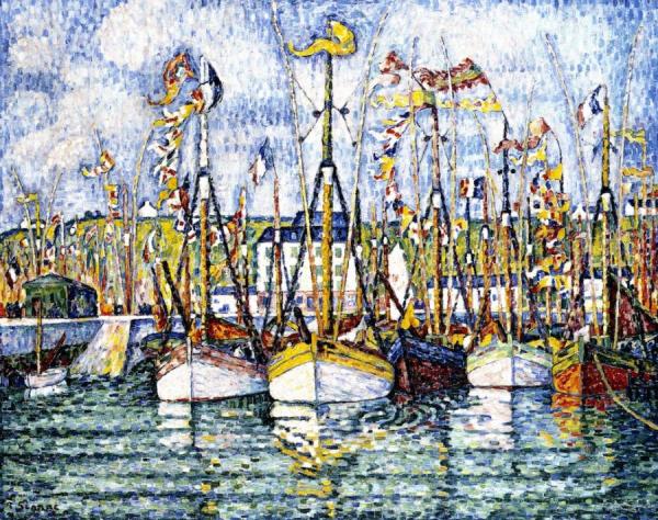 Blessing Of The Tuna Boats, Groix by Paul Signac