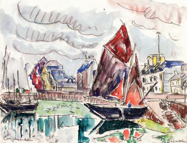 Concarneau by Paul Signac