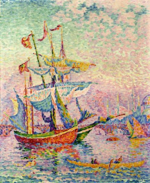 La Corne D'or, Le Pont by Paul Signac