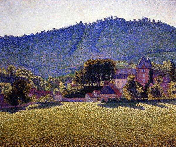 Le Pré Comblat, Le Chateau Cantal by Paul Signac