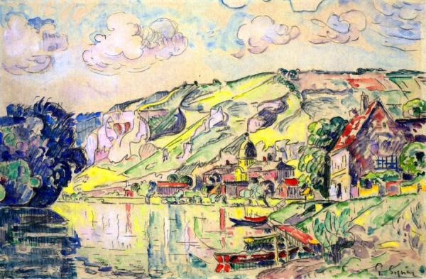 Les Andelys by Paul Signac
