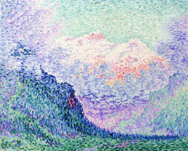 Les Diablerets, L'oldenhorn Ete Le Bécabesson by Paul Signac