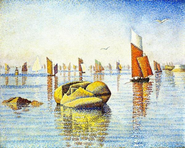 Morning Calm, Concarneau, Opus 219 (larghetto) by Paul Signac