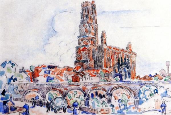 Pont D'albi by Paul Signac