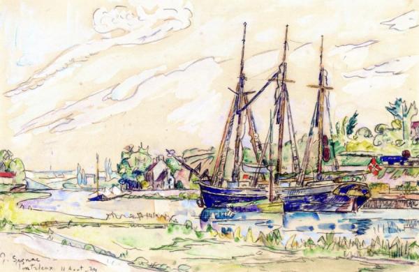 Pontrieux by Paul Signac
