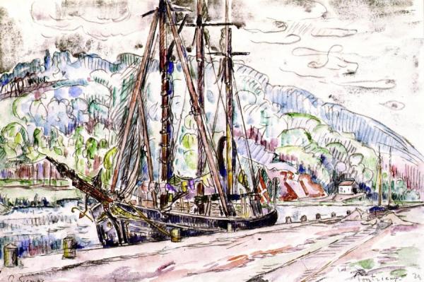 Pontrieux by Paul Signac