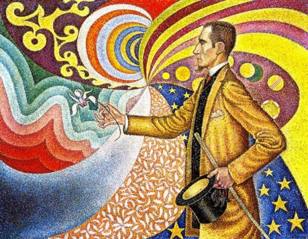 Portrait Of Felix Feneon, Opus 217 by Paul Signac