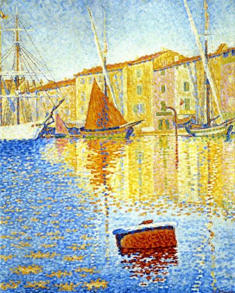 Red Buoy by Paul Signac Oil Painting Reproductions