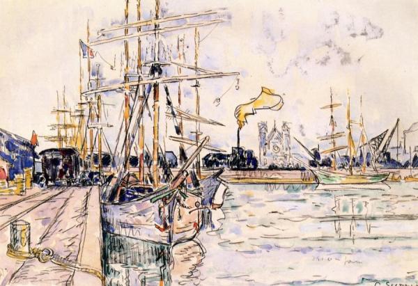 Sailboats by Paul Signac
