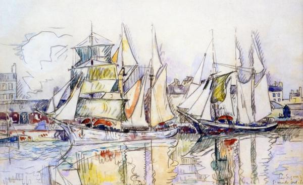 Sailboats, St. Malo by Paul Signac
