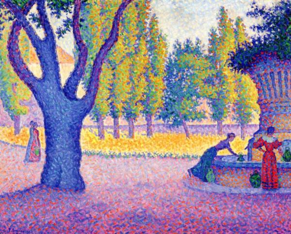 Saint-tropez, Fontaine Des Lices by Paul Signac