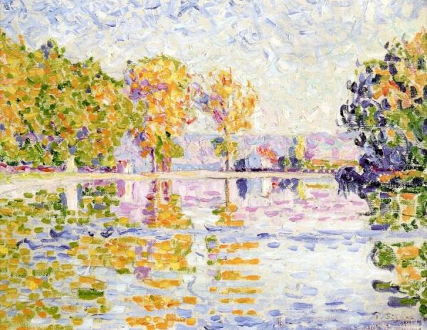 Samois, Study No. 10 by Paul Signac
