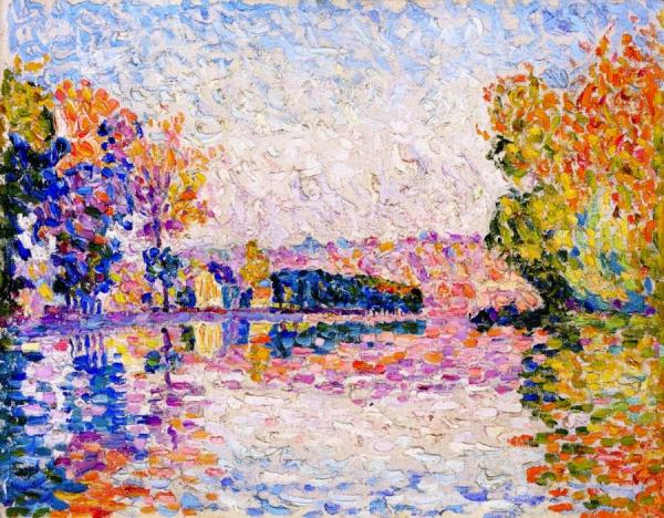 Samois, Study No. 6 by Paul Signac