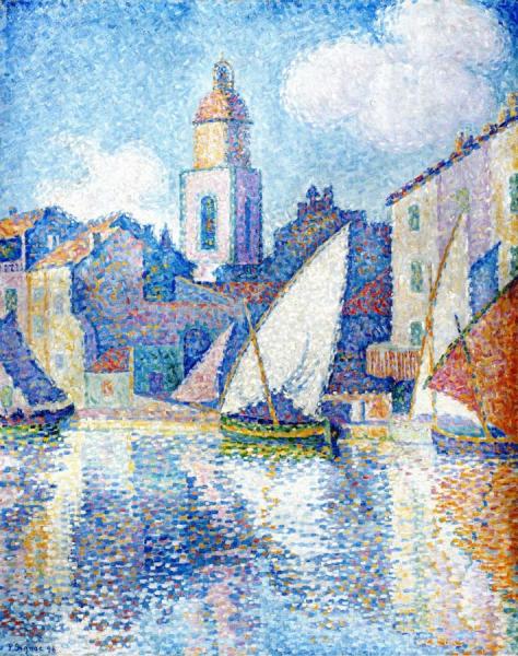 Steeple In Saint Tropez by Paul Signac