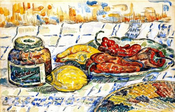 Still Life With Peppers by Paul Signac