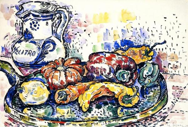 Still Life With Pitcher by Paul Signac
