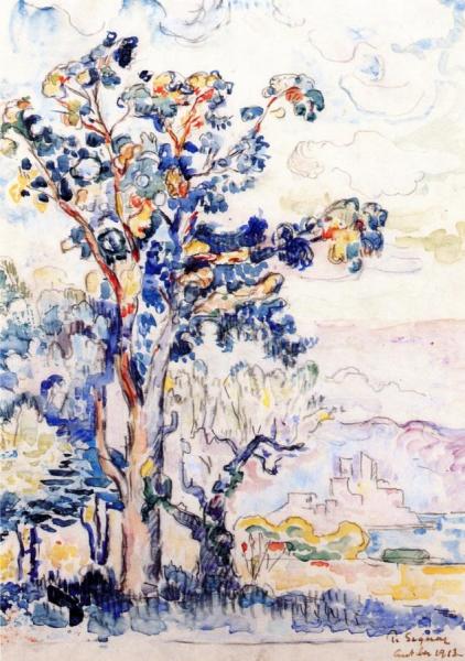 The Eucalyptus Tree by Paul Signac