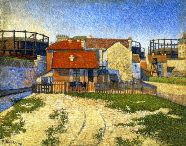 The Gas Tanks At Clichy by Paul Signac Oil Painting Reproductions