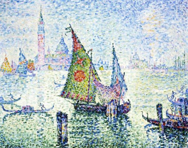 The Green Sail, Venice by Paul Signac