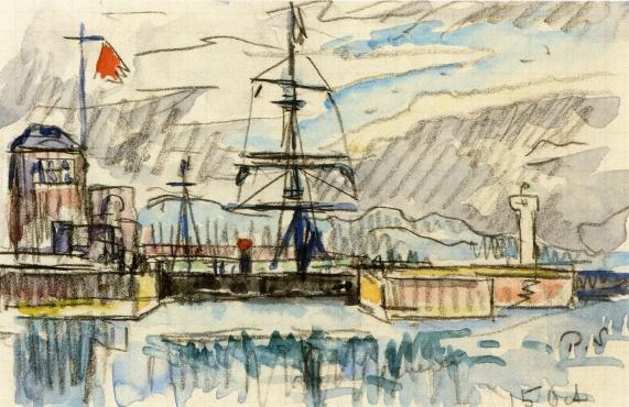 The Jetty by Paul Signac