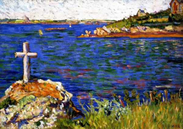 The Mariner's Cross At High Tide, Saint-briac by Paul Signac