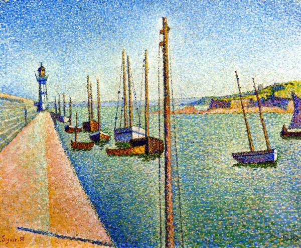 The Masts, Portrieux, Opus 182 by Paul Signac
