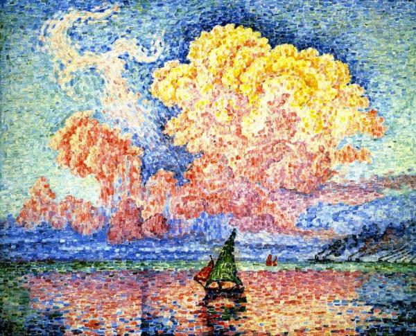 The Pink Cloud, Antibes by Paul Signac