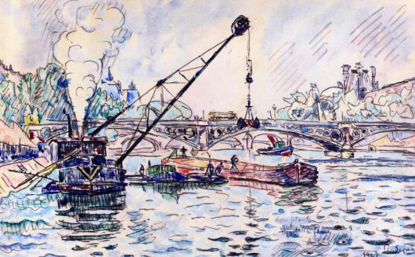 The Pont Du Carrousel by Paul Signac