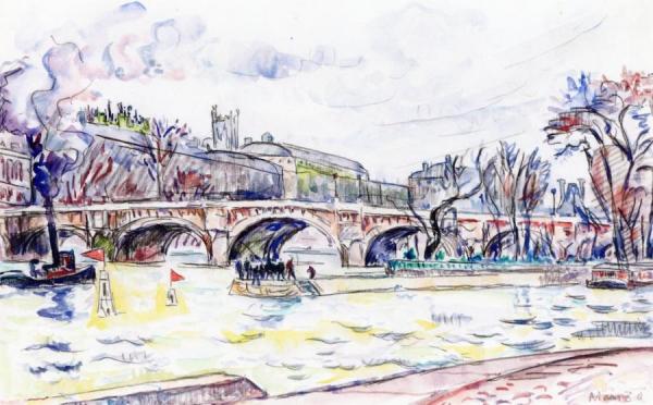 The Pont Neuf In Paris by Paul Signac