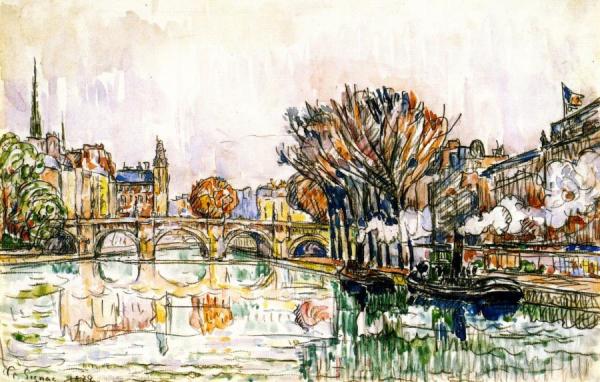The Pont Neuf, Paris by Paul Signac