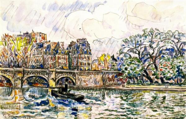 The Pont Neuf, Paris by Paul Signac
