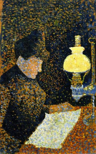 Woman Reading by Paul Signac