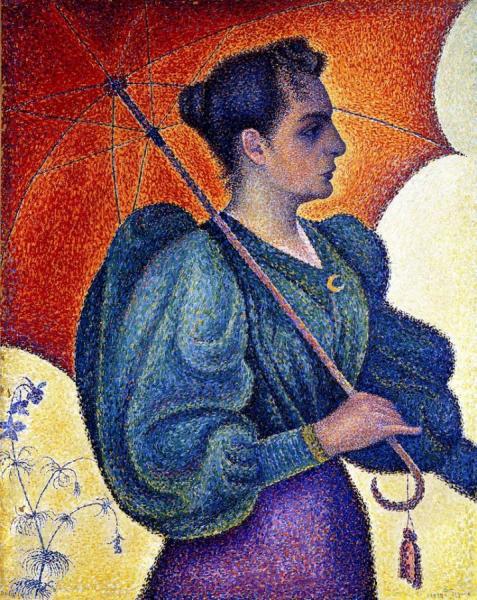 Woman With Parasol, Opus 243 by Paul Signac
