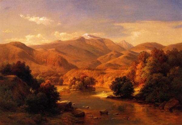 Mount Washington From The Saco by Paul Weber Oil Painting Reproductions
