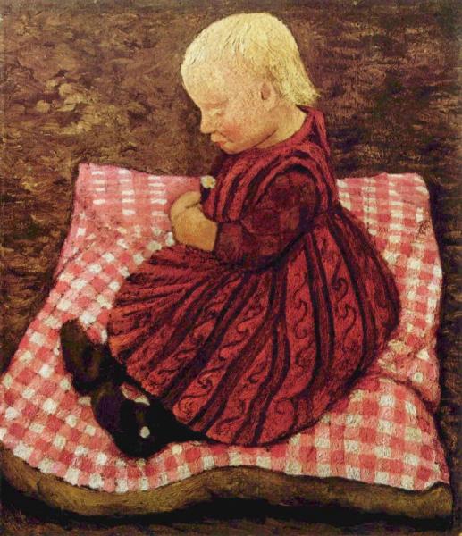 Child On A Cushion by Paula Modersohn-becker