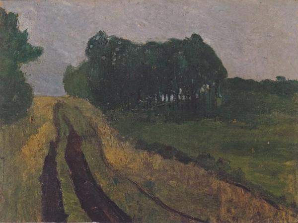Evening Landscape With Pines by Paula Modersohn-becker