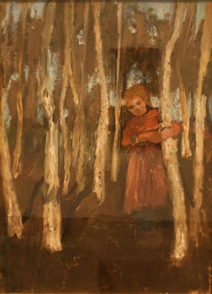 Girl In A Birch Forest by Paula Modersohn-becker