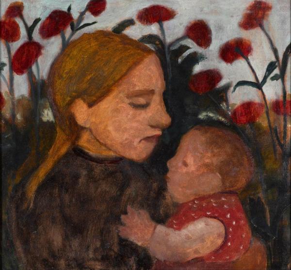 Girl With Child by Paula Modersohn-becker