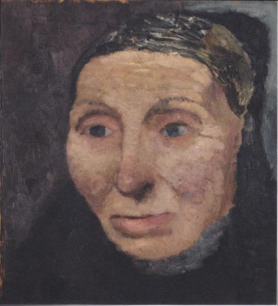 Head Of A Peasant Woman by Paula Modersohn-becker