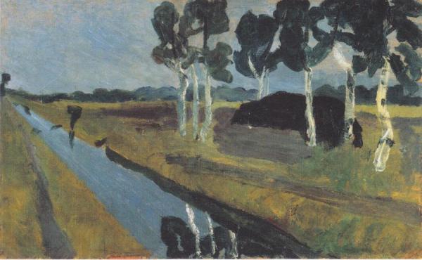 Landscape With Bog Canal by Paula Modersohn-becker