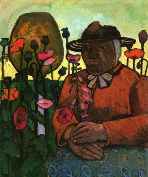 Old Peasant Woman In The Garden by Paula Modersohn-becker