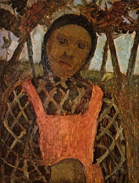 Peasant Girl With Pink Skirt by Paula Modersohn-becker