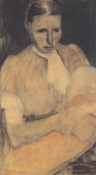 Peasant Woman With Child by Paula Modersohn-becker