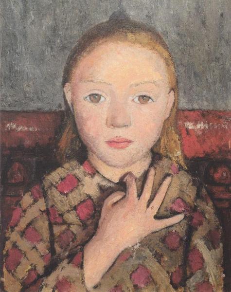 Portrait Of A Girl by Paula Modersohn-becker