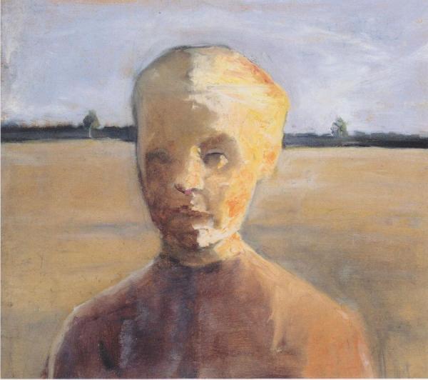 Portrait Of A Girl In A Landscape by Paula Modersohn-becker
