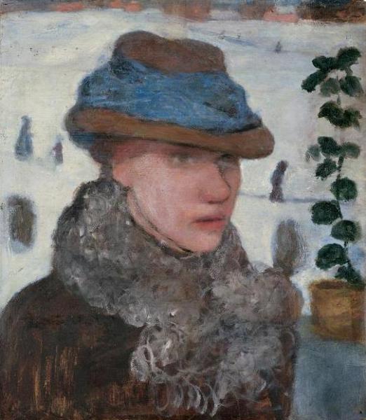 Portrait Of Martha Vogeler by Paula Modersohn-becker