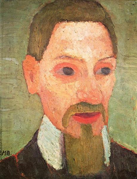 Portrait Of  Rainer Maria Rilke by Paula Modersohn-becker