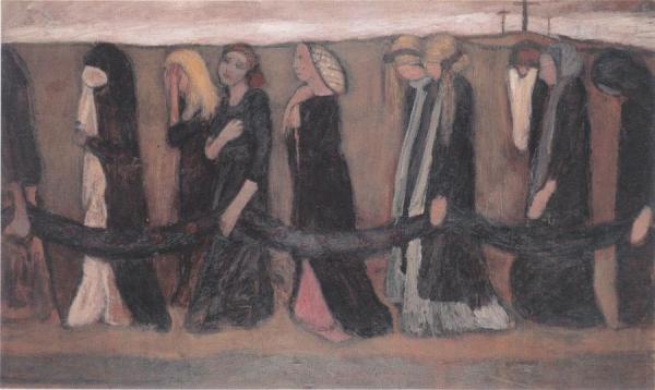 Procession Of Wailing Women by Paula Modersohn-becker