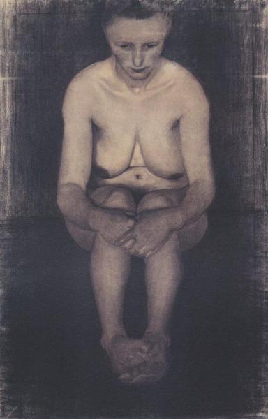 Seated Female Nude by Paula Modersohn-becker