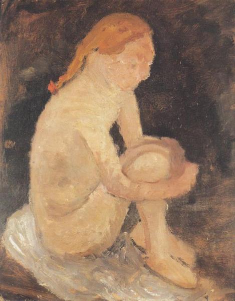 Seated Girl by Paula Modersohn-becker
